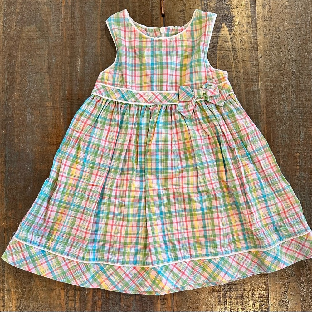 Gymboree Multicolor Plaid Dress with Bow